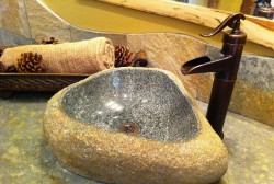 Những mẫu chậu rửa lavabo đá đẹp thịnh hành cho phòng tắm hiện đại