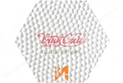 Gạch sỏi lục giác hạt 20mm trắng Vĩnh Cửu VC103