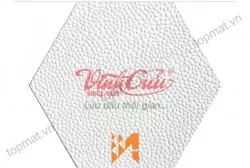 Gạch sỏi lục giác hạt nghiền trắng Vĩnh Cửu VC107