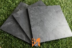 Đá Slate đen Lai Châu lát nền 10x10x1-1.5)cm