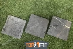 Đá đen mẻ cạnh 15x15x(2-2.5) cm