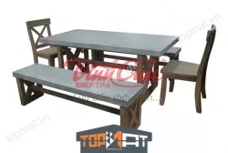 Bộ bàn ghế bê tông nhẹ VC-CF024