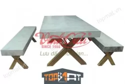 Bộ bàn ghế bê tông nhẹ VC-CF034