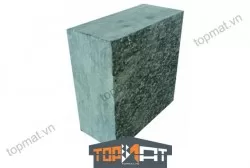 Đá cubic xanh rêu băm mặt 10x10x5cm