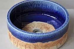 Chậu sứ hoa văn SU005