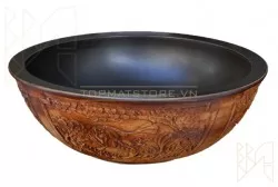 Chậu sứ hoa văn SU114