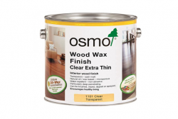 Wood Wax Finish Clear Extra Thin: Dầu Osmo chuyên cho gỗ cứng (2.5L)