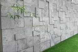 Đá ong đen ốp 3D mẫu 03