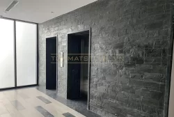 Đá ghép slate đen Lai Châu 10x50cm ốp tường