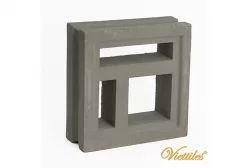 Gạch bông gió Viettiles xám VCB-009-1000 MAZE 2