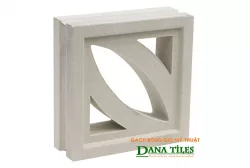  Gạch bông gió Danatiles D-01 trắng