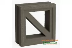 Gạch bông gió Danatiles D-011 đen