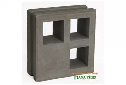 Gạch bông gió Danatiles D-012 đen