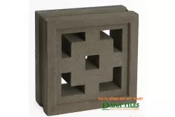  Gạch bông gió Danatiles D-08 đen