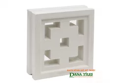  Gạch bông gió Danatiles D-08 trắng