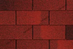 Ngói bitum phủ đá đồng phẳng màu đỏ Cana