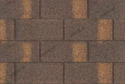 Ngói đá Bitum phủ đá đồng phẳng màu nâu Cana