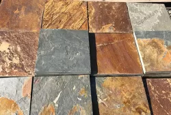 Đá slate đa sắc lát nền 15x15x(1-1.4)cm