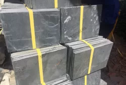 Đá slate đen vảy đồng Lai Châu 15x30x(0.8-1.2)cm