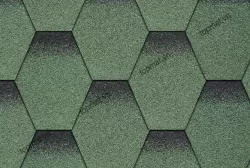 Ngói đá Bitum phủ đá tổ ong màu xanh lá Cana