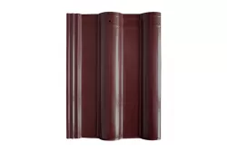 Ngói Prime Hera hai sóng tráng men đỏ mận 08.06.115