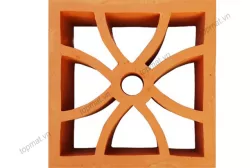 Gạch thông gió đất nung tứ diệp