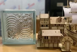 Gạch kính lấy sáng Thái Lan hoa văn bọt biển