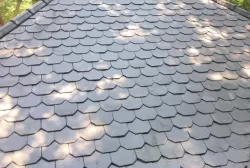 Đá slate đen Lai Châu lợp mái hình đa giác 15x25x(0.3-0.7)cm