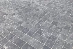 Đá xanh đen mài 20x20x2 cm