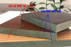 Gỗ tiêu âm 2 mặt phủ Melamine, lõi xanh chịu ẩm dày 18mm