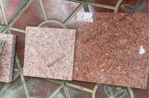 Đá granite đỏ Bình Định mài - Mẫu đá granite lát nền nhà đẹp