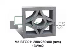 Gạch thông gió Greentiles mẫu BTG-01