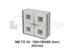 Gạch thông gió Greentiles mẫu TG-04
