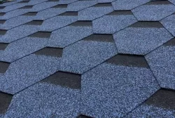 Ngói đá Bitum phủ đá BTM hình tổ ong màu xanh