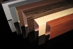 Trần nhôm Austrong U50-Shaped-60 màu vân gỗ