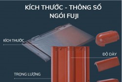 Kích thước, thông số ngói phẳng Fuji và ngói sóng Fuji