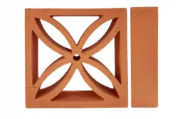 Gạch thông gió đất nung hoa chanh