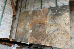 Đá dăm kết vàng sáng mài bóng 30x60x2cm