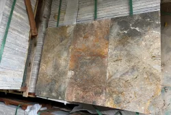 Đá dăm kết vàng sáng mài bóng 30x60x2cm