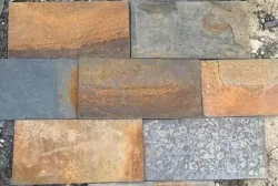 Đá slate đa sắc lát nền 15x30x(1-1.4)cm