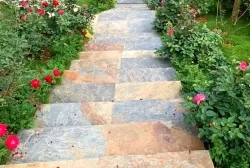 Đá slate đa sắc lát nền 25x50x(1-1.4)cm