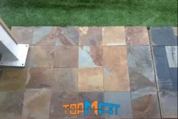 Đá slate đa sắc lát nền 30x30x(1-1.4)cm