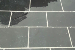 Đá slate đen vảy đồng Lai Châu 30x60x(0.8-1.2)cm