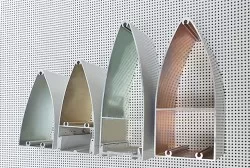 Lam nhôm Foster hình đầu đạn 150x52 dày 1.5mm