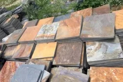 Đá slate đa sắc ốp tường 30x30x(0.4-0.7)cm