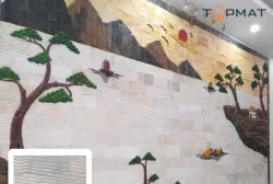 Đá răng lược trắng sữa