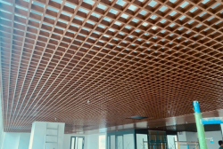 Trần nhôm cell (caro) 100x100mm màu vân gỗ