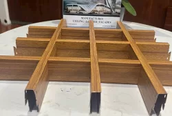 Trần nhôm cell (caro) 50x50mm màu vân gỗ