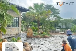 Đá thớt ong đen 25x35x3cm