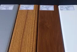 Trần nhôm Basi sọc 85C-shaped màu vân gỗ